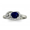  
Gemstone: Blue Sapphire
Gold Color: White
